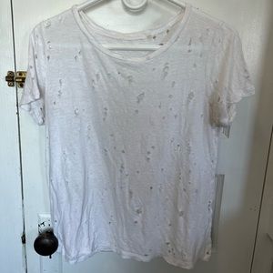 White T-Shirt with holes